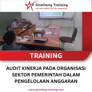 TRAINING AUDIT KINERJA PADA ORGANISASI SEKTOR PEMERINTAH DALAM PENGELOLAAN ANGGARAN