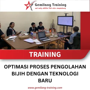 TRAINING OPTIMASI PROSES PENGOLAHAN BIJIH DENGAN TEKNOLOGI BARU