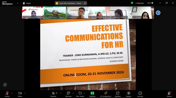 TRAINING EFFECTIVE COMUNICATION SKILL